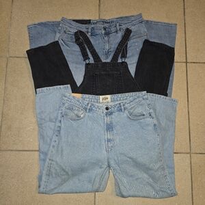 Boyfriend Jeans Bundle Plus Overalls Womams Size 10